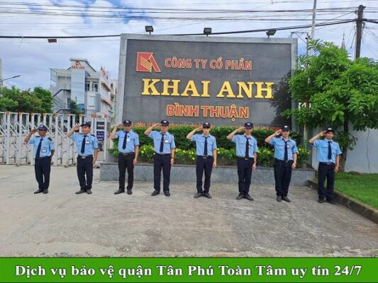 Công ty bảo vệ quận Tân Phú dịch vụ uy tín hàng đầu 24/7